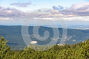 Landscape of Jizera Mountains in Poland