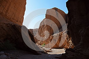 Landscape of Kal Jenni desert canyon , Iran