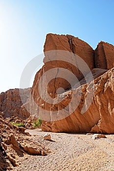 Landscape of Kal Jenni desert canyon , Iran