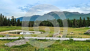 Landscape of Kanas Scenic Spot in Xinjiang