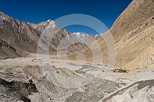 Landscape of Karakorum mountain along the way to K2 base camp, K