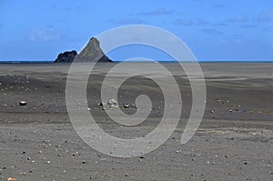 Landscape of Karekare beach New Zealand