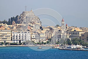 Landscape of Kerkira in Corfu Island