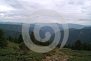 Landscape of the Khamar-Daban mountain range