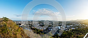 Landscape at Khao Rang  Hill Park Viewpoint of Phuket city in evening, Phuket province, Thailand