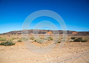 Landscape in the Khomas highlands in Namibia