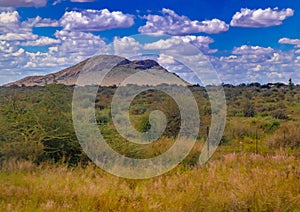 Landscape in the Khomas highlands in Namibia