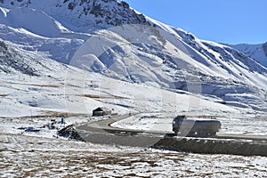 Landscape of Khunjerab pass.