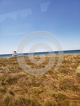 Landscape of Kinburn Spit, Ukraine