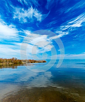 Landscape of Kinneret Lake - Galilee Sea