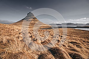 The Landscape of Kirkjufell Mountain, Iceland