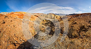 Landscape of Kizil Chin, a place called â€œMarsâ€ in Altay mountains