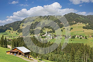 Landscape in Kleinwalsertal,Vorarlberg,Austria