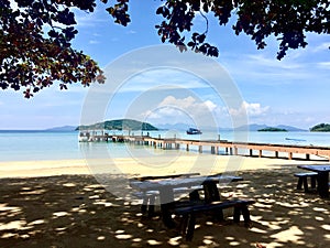 Landscape in Koh-Mak i sland