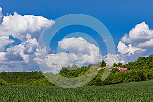 Landscape Kopanice around the village Sobotiste