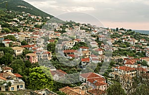 Landscape of Kyparissia town Messinia Peloponnese Greece