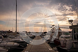 Landscape of La Escala in Costa Brava, Catalonia, Spain. photo