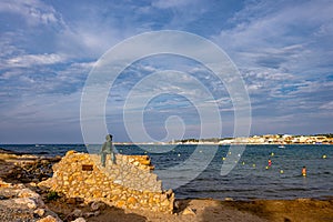 Landscape of La Escala in Costa Brava, Catalonia, Spain. photo