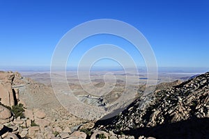 Landscape of La Rumorosa located in Baja California in Mexico during daylight photo