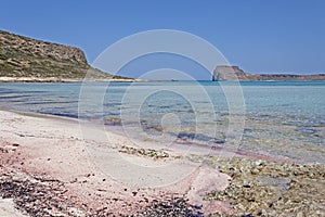 Landscape at lagoon Balos in Crete