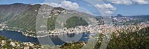 Landscape of Lake Como from Pin Umbrela sightseeing