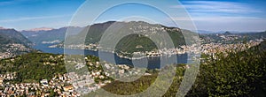 Landscape of Lake Como from Pin Umbrela sightseeing