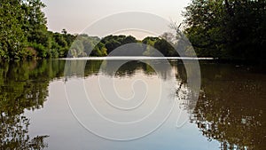 Landscape lake in Epping forest