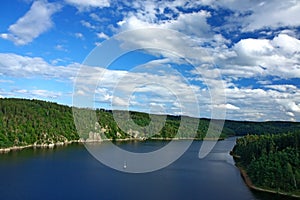 Landscape with lake and forest