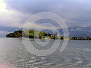 Landscape at the Lake Kuril on Kamchatka, Russia