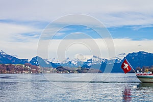 Landscape at Lake Lucerne, Switzerland