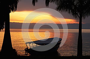 landscape of lake Tanganyika