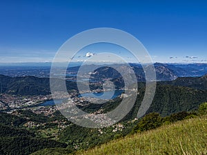 Landscape of the lakes of Brianza photo