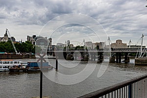 Landscape of Lambeth Bridge over the River Thames, London