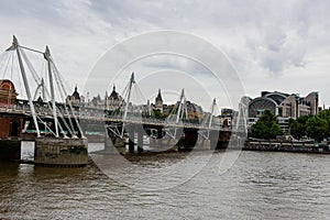 Landscape of Lambeth Bridge over the River Thames, London