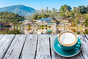 Landscape of landmark of Rak Thai Village in Mae Hong Son,T