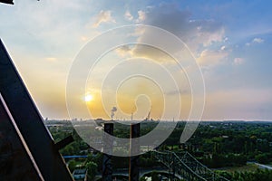 Landscape from Landschaftpark Duisburg Nord in the ruhr region