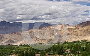 Landscape of Leh city in summer, Ladakkh, India