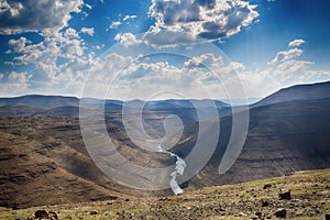 Landscape in Lesotho