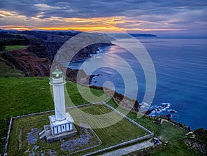 Landscape with the Lighthouse of Lastres, Asturias