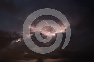 Magic lightning in the sky