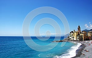 Landscape of Ligurian coast, Italy photo