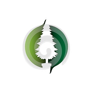 Landscape logo vector design image
