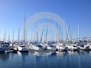 Landscape of long beach marina