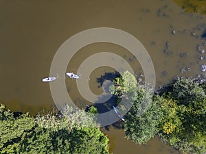 Landscape in the Loosdrechtse Plassen near Loosdrecht. Province of North Holland in the Netherlands