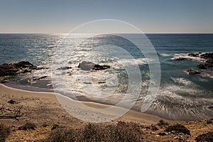 Landscape in Los Amarillos. Natural Park of Cabo de Gata. Spain photo