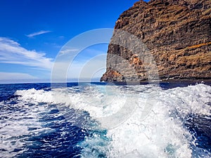 Landscape of Los Gigantes Cliffs, Tenerife, Canary islands, Spain