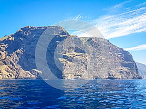 Landscape of Los Gigantes Cliffs, Tenerife, Canary islands, Spain