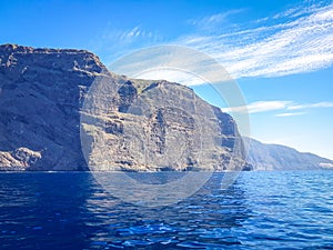 Landscape of Los Gigantes Cliffs, Tenerife, Canary islands, Spain