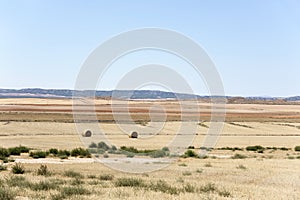 Landscape of Los Monegros in Aragon, Spain photo