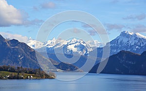 Landscape with Lucerne lake